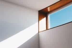 Shaft of sunlight through window