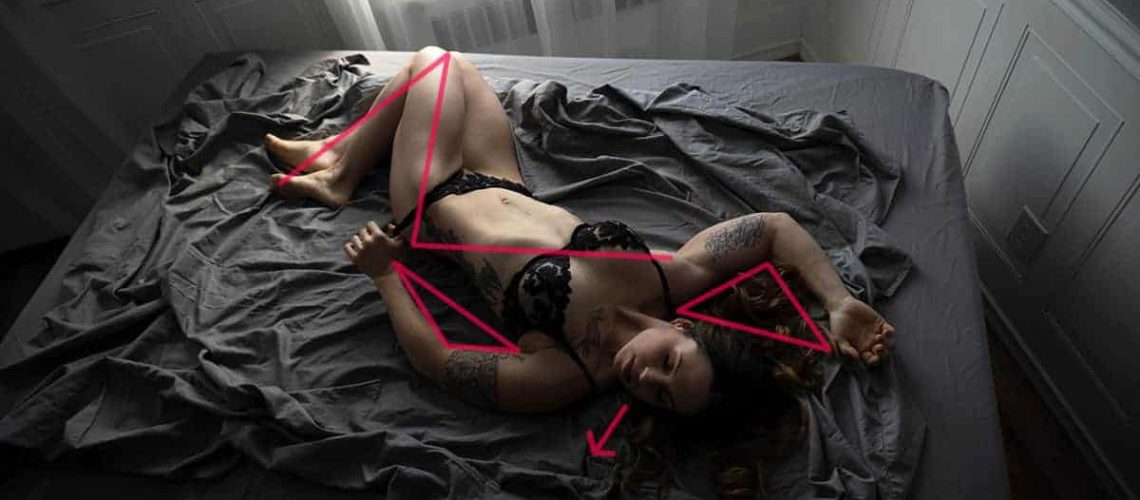 Boudoir bed pose breakdown